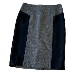 Womens Skirt Size 4 Black Grey Professional Structured Pencil Office Siren Work